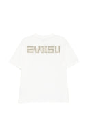 Evisu Ht Seagull Printed Ss Tee W Metal Studs