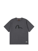 Evisu Ht Seagull Printed Ss Tee W Metal Studs