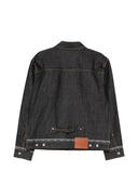 Evisu Ht Logo Selvedge Denim Jacket With Seagull Emb