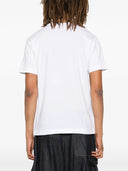 T-shirt Comme Des Garçons Play U con stampa logo lavorata a maglia