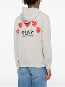 Bluza Comme Des Garçons Play U z czerwonym emblematem