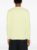 Comme Des Garçons Play U T-Shirt mit rotem Emblem aus Strick