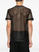 Comme Des Garçons Play U T Shirt Mesh Red Emblem