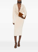 The Andamane Lilia Midi Dress Deep V Collar Midi Dress