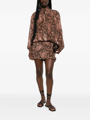 The Andamane Rania Smocked Shirt Mini Dress