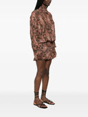 The Andamane Rania Smocked Shirt Mini Dress