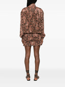 The Andamane Rania Smocked Shirt Mini Dress