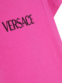 Versace Rhinestone Logo T Shirt