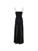 Hunza G Hybrid-Kleid aus Crinkle-Georgette