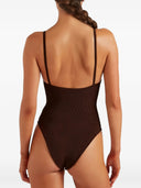 Hunza G Mia Beaded Swim Metallic Crinkle
