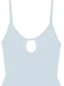 Hunza G Mia Beaded Swim Metallic Crinkle