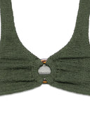 Hunza G Nadine Bikini Metallic Crinkle