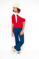 La Rose La Rose Maglia 3/4 Kaschmir Rosso