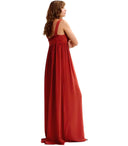 Essentiel Antwerp Jacobean Burnt Red Long Dress