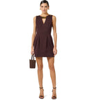 Elisabetta Franchi Brown Jewel Dress