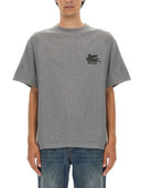 Etro T Shirt With Pegasus Embroidery