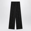Balenciaga Soft Pinstriped Black Pants With Logo