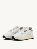 Autry Reelwind Low Sneakers In Nylon And Black And White Leather