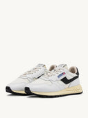 Autry Reelwind Low Sneakers In Nylon And White Black Leather