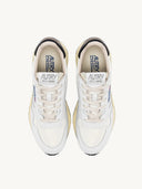 Autry Reelwind Low Sneakers In Nylon And White Black Leather