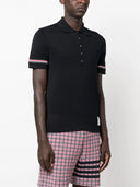 Thom Browne Polo With Rwb Band