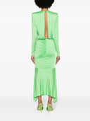 Alexandre Vauthier Long Pleated Dress