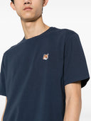 キツネのプリント付きメゾンキツネのTシャツ