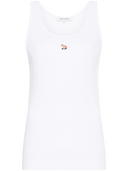 Maison Kitsune` Ribbed Tank Top With Fox Motif