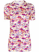 Rabanne Short Sleeved T Shirt With Floral Print
