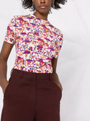 Rabanne Short Sleeved T Shirt With Floral Print