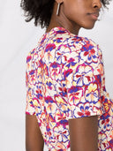 Rabanne Short Sleeved T Shirt With Floral Print
