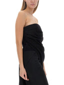 Rick Owens asymmetrisk lang top
