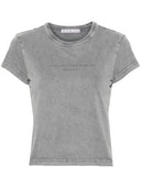 Alexander Wang hat geschlagenes geprägteres T -Shirt