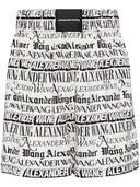 Alexander Wang Boxer Newspaper With Print