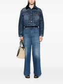 Stella Mccartney Dark Vintage Detailed Denim Jacket
