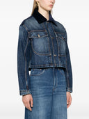 Stella Mccartney Dark Vintage Detailed Denim Jacket