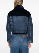 Stella Mccartney Dark Vintage Detailed Denim Jacket