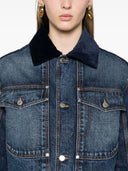 Stella Mccartney Dark Vintage Detailed Denim Jacket