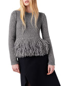 Stella Mccartney Wool Sweater With Feather Peplum