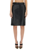 Falda de cuero Fendi