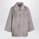 Swd S.PALABRA. Capa de piel sintética gris claro