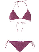 Oseree Two Piece Bikini With Triangle Bra In Shiny Material.
