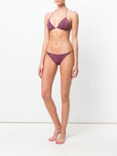 Oseree Two Piece Bikini With Triangle Bra In Shiny Material.