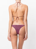 Oseree Two Piece Bikini With Triangle Bra In Shiny Material.