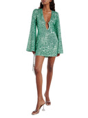 Oseree Beach Cover Up With Sequins