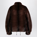 Swd By S.W.O.R.D. Brown Faux Fur Zipped Jacket