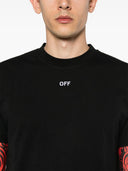 Off White T Shirt With Embroidery