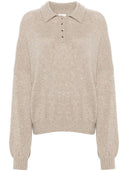 Khaite Rene Polo Style Sweater In Cashmere Blend