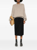 Khaite Rene Polo Style Sweater In Cashmere Blend