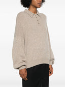 Khaite Rene Polo Style Sweater In Cashmere Blend